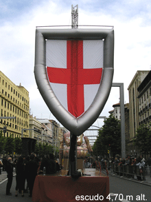 AUFBLASBARER WAPPENSCHILD