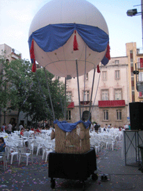 MOBILE AUFBLASBARE HEISSLUFT- BALLONS WEISS