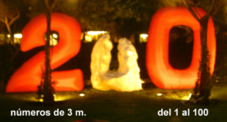 NUMMERN 1- 100 AUFBLASBAR