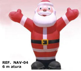 aufblasbare papa noel